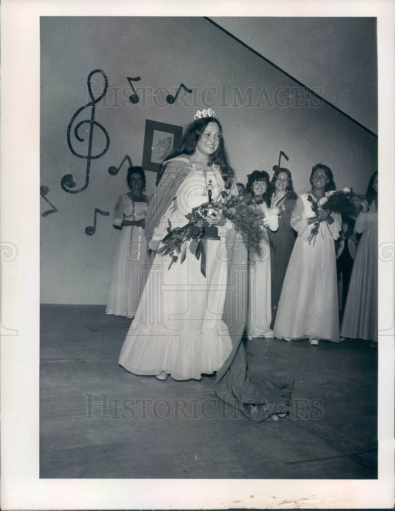 1975 Miss Pasco County, Florida Janice Notaro Press Photo - Historic Images