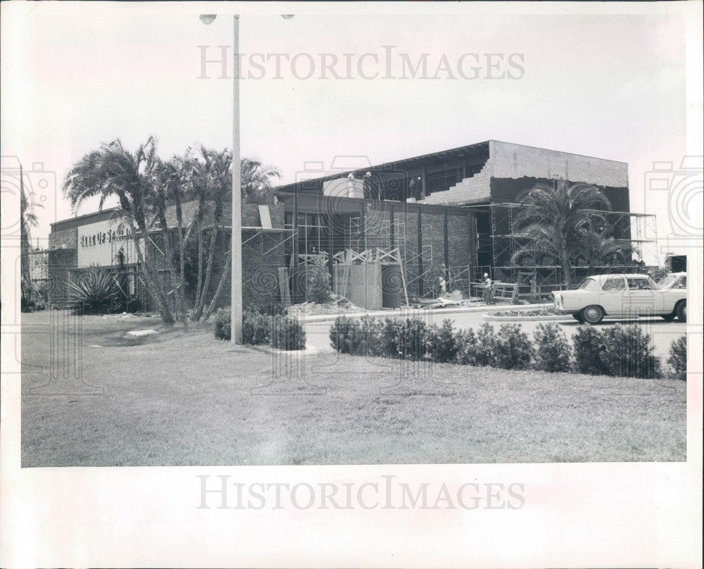 1968 St Petersburg, Florida Bank of Seminole Construction Press Photo - Historic Images