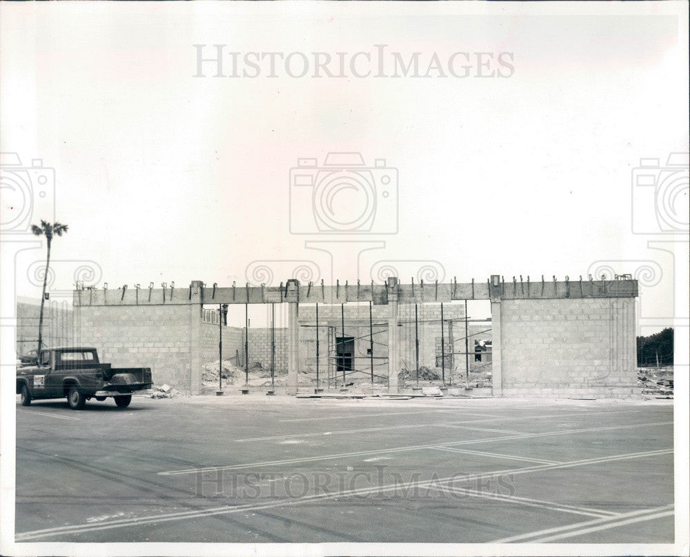 1964 Largo, Florida Bank of Indian Rocks Construction Press Photo - Historic Images