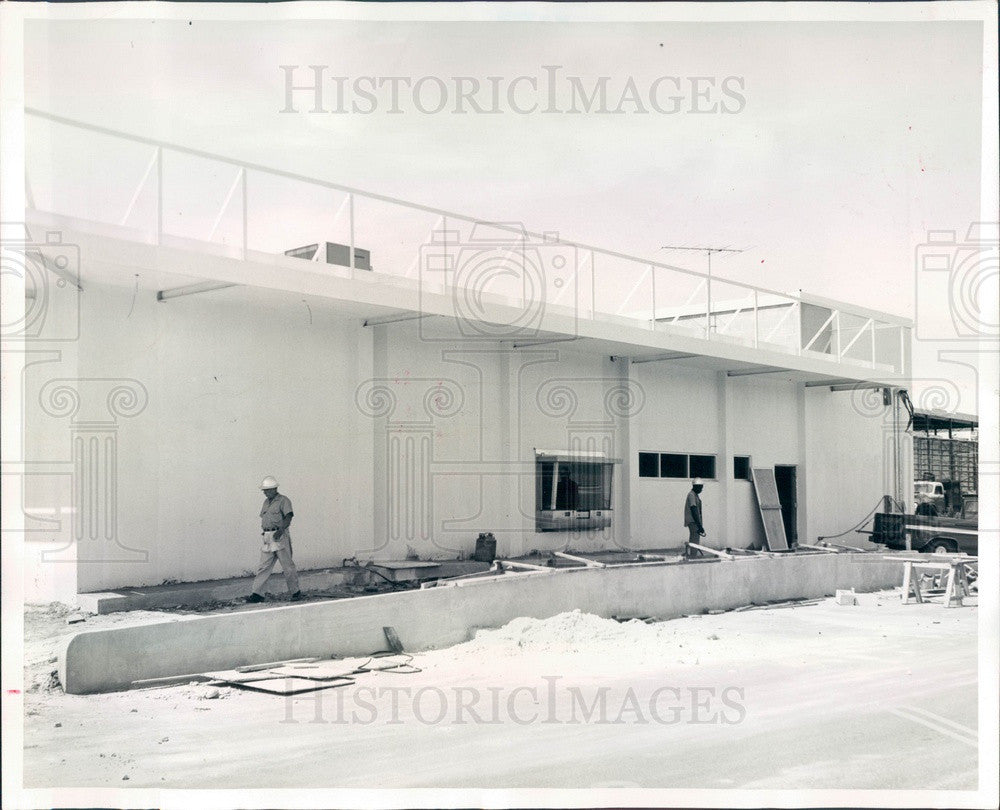 1964 Largo, Florida Bank of Indian Rocks Construction Press Photo - Historic Images