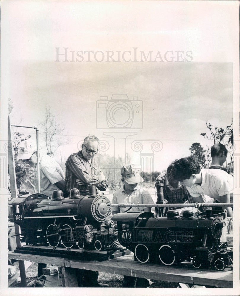 1966 Tampa, Florida Model Trains Made by Manes Yoder Press Photo - Historic Images