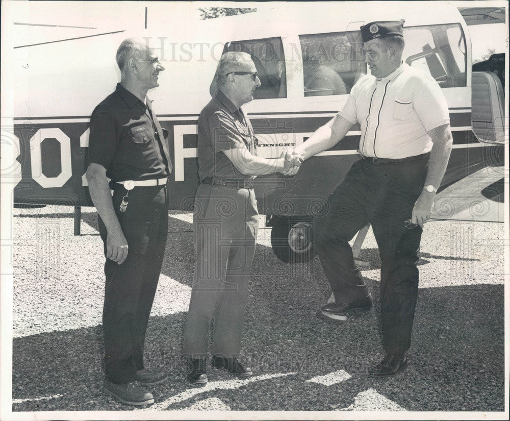 1965 Boy Scout Execs Ray Bryan & Joseph Davis at Cimarron, NM Press Photo - Historic Images