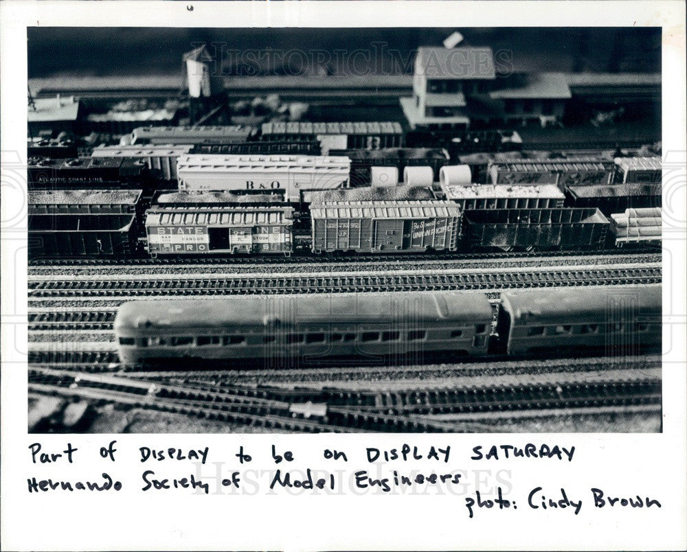 1984 Florida, Hernando Society of Model Engineers Model Train Press Photo - Historic Images