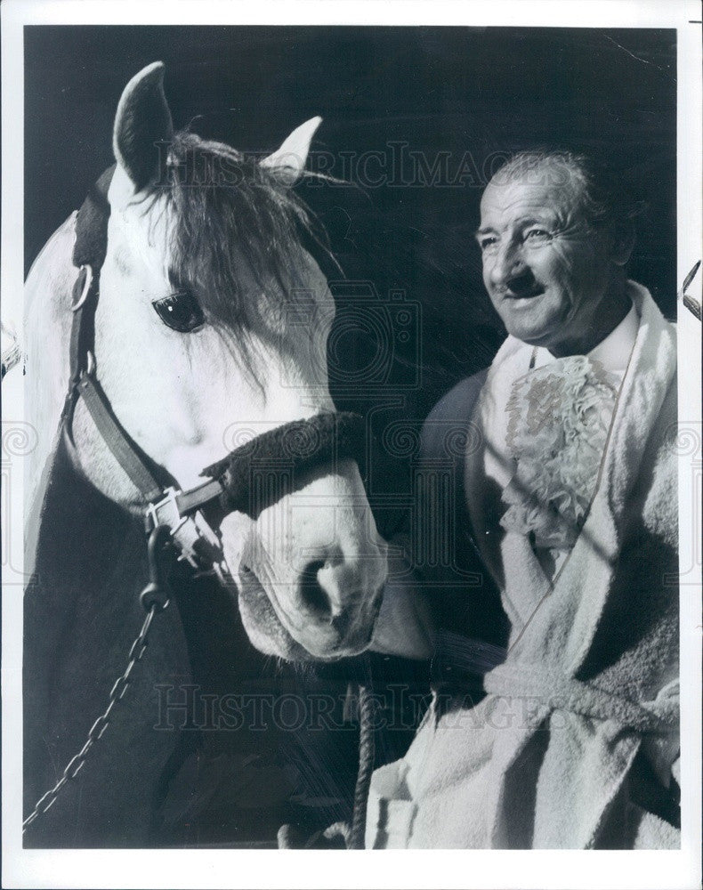 1970 Austria, Royal Lipizzan Stallion Director Ottomar Herrmann Press Photo - Historic Images