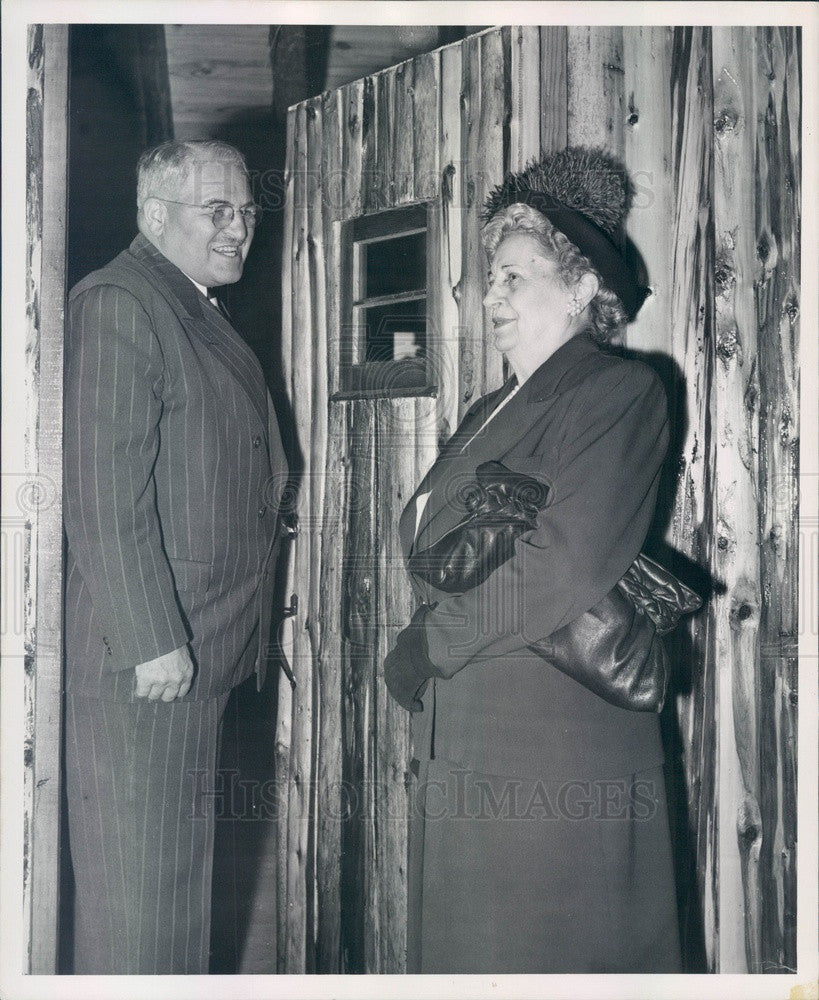 1948 Detroit, MI Mayor Van Antwerp & Mrs AW Humphrey Press Photo - Historic Images