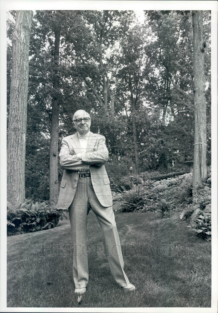 1982 Madison, Wisconsin Conservationist Joseph Hickey Press Photo - Historic Images