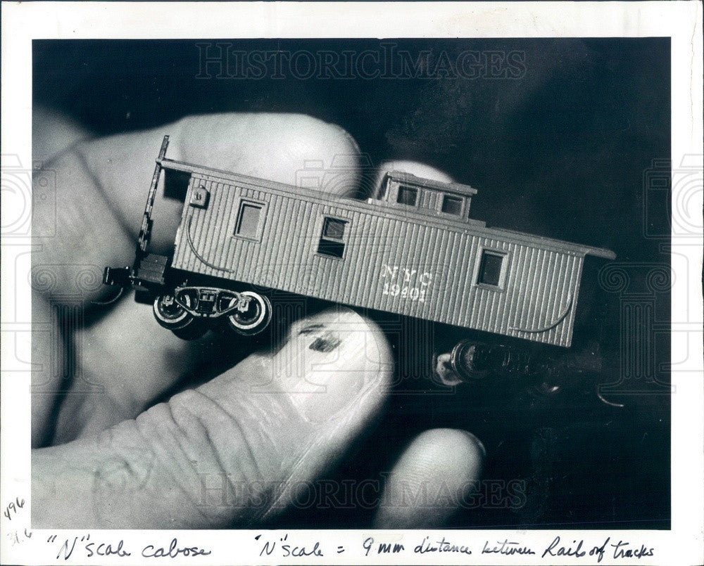 1983 N Gauge Model Railroad Car Press Photo - Historic Images