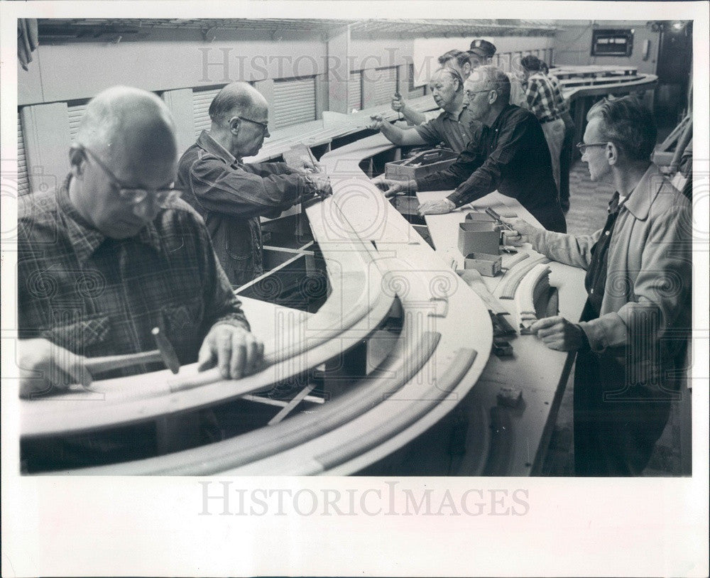 1964 St Petersburg, Florida, Model Railroad Club Press Photo - Historic Images