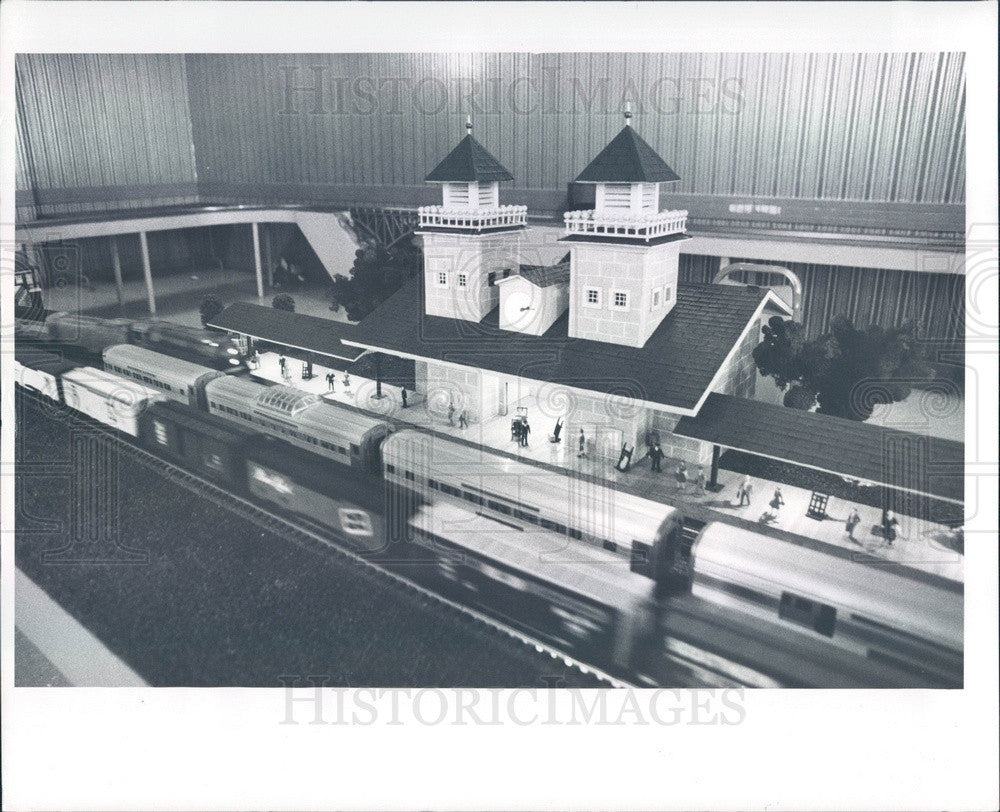 1983 St Petersburg, Florida, Model Railroad Display Press Photo - Historic Images