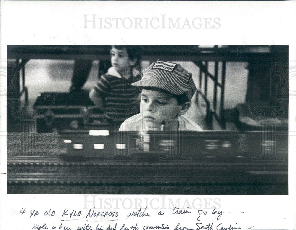 1983 St Petersburg, FL, Model Railroad Convention, Kyle Norcross Press Photo - Historic Images