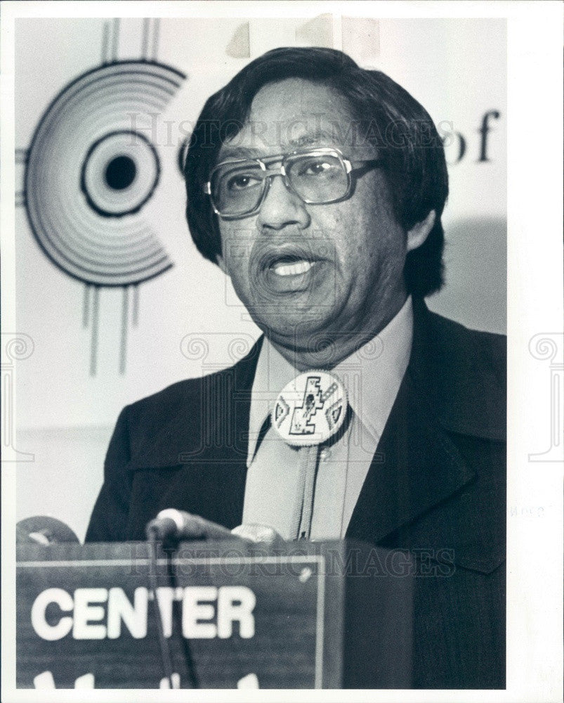 1983 NM Indian Leonard Atole of CERT, Jicarilla Apache Tribe Pres Press Photo - Historic Images