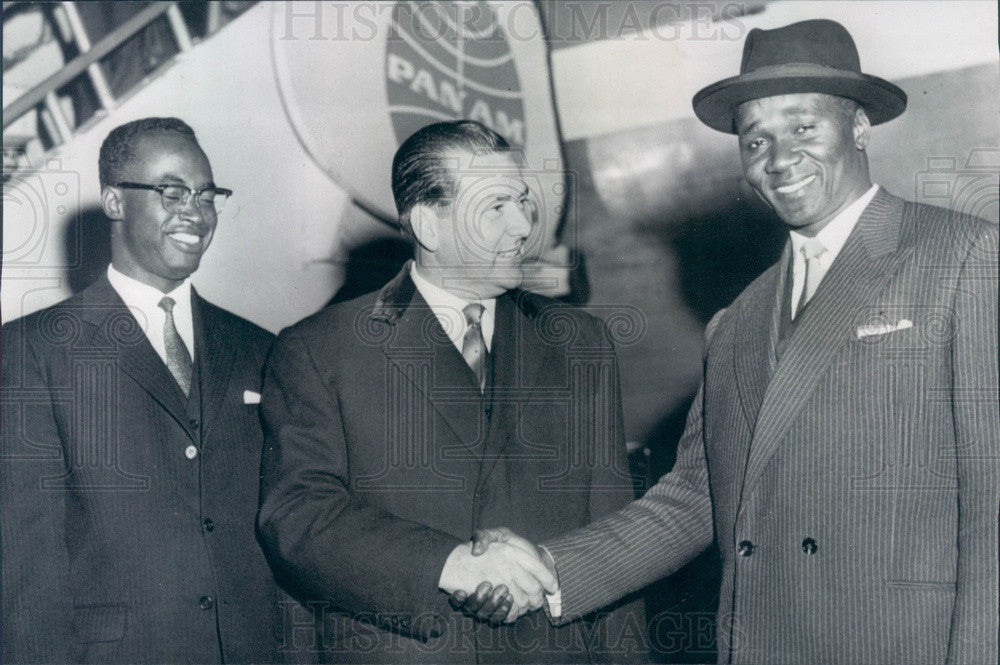 1959 Guinea President Sekou Toure, Ambassador Telli Diallo Press Photo - Historic Images