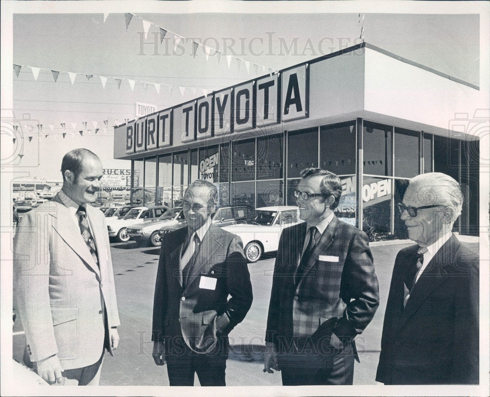 1970 Denver, CO Toyota Dealer Nate Burt, Curt Saack, Lloyd Chavez Press Photo - Historic Images