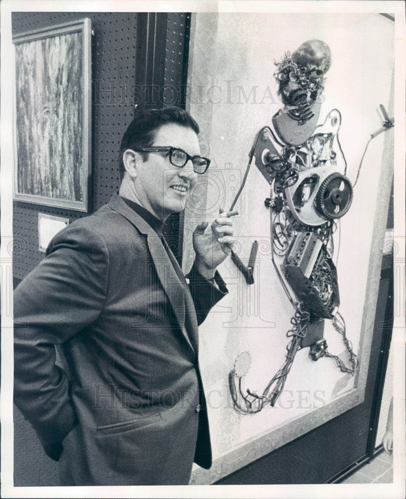 1969 Phoenix, Arizona Advertising Exec & Artist Paul Anthony Press Photo - Historic Images