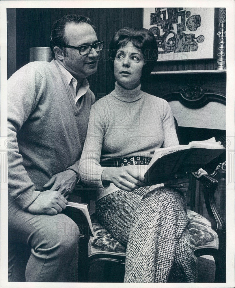 1972 Denver, Colorado Actors Barry & Bubbles Lorie Press Photo - Historic Images