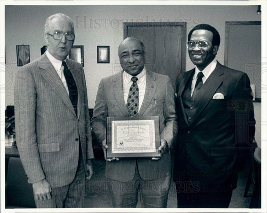 1985 Chicago, Illinois Police Chief Fred Rice, Donald Parker Press Photo - Historic Images