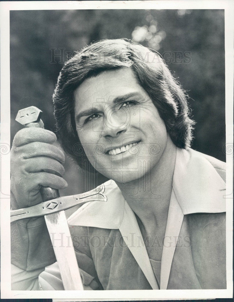 1975 Actor Dick Gautier as Robin Hood on TV Show Press Photo - Historic Images