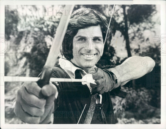 1975 Actor Dick Gautier as Robin Hood on TV Show Press Photo - Historic Images