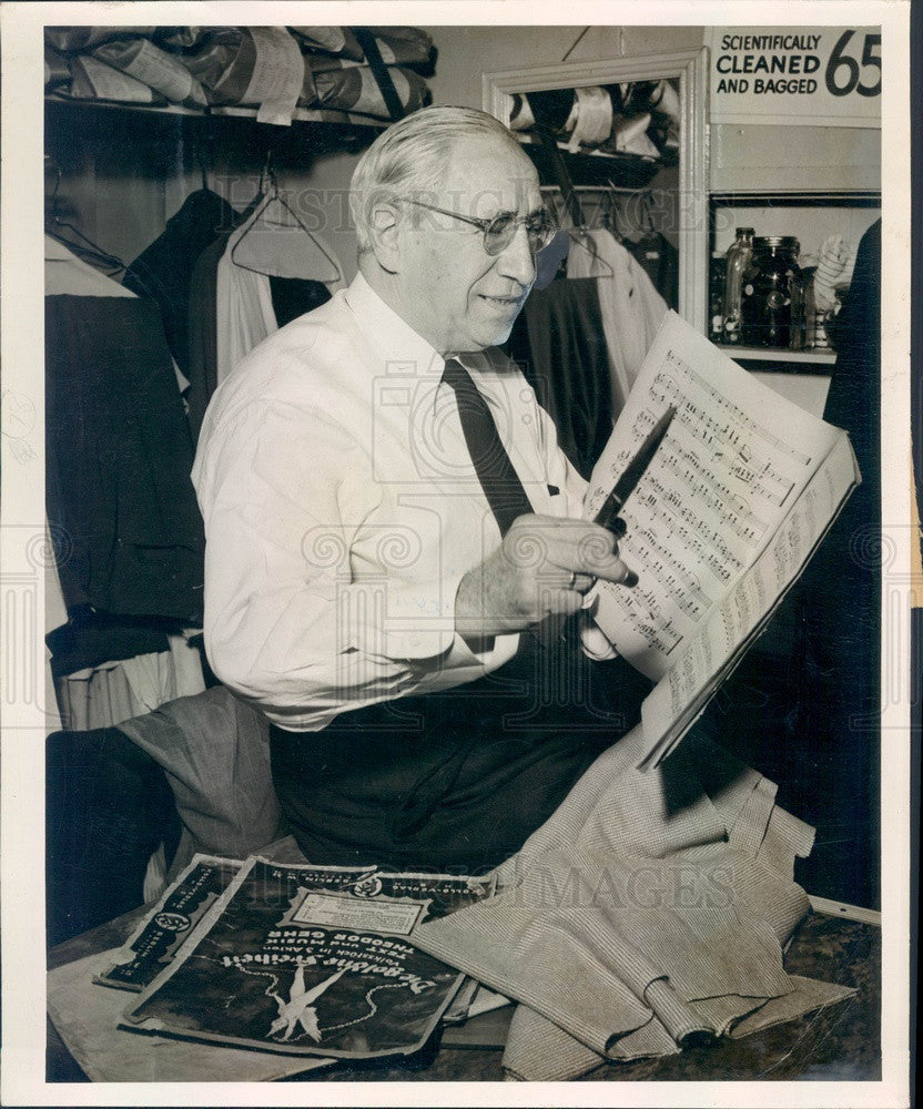 1949 German Composer & St Petersburg, FL Tailor Theodore Gehr Press Photo - Historic Images