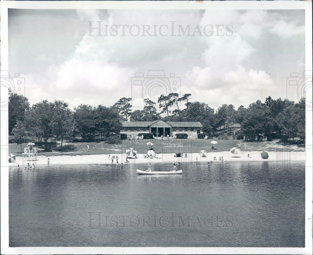 1975 Keystone Heights, Florida Gold Head Branch State Park Press Photo - Historic Images