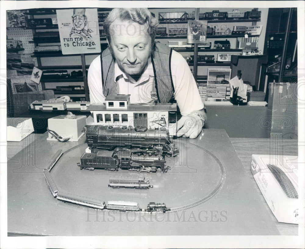 1978 St Petersburg, Florida H &amp; H Trains Owner Homer Hoffman Press Photo - Historic Images