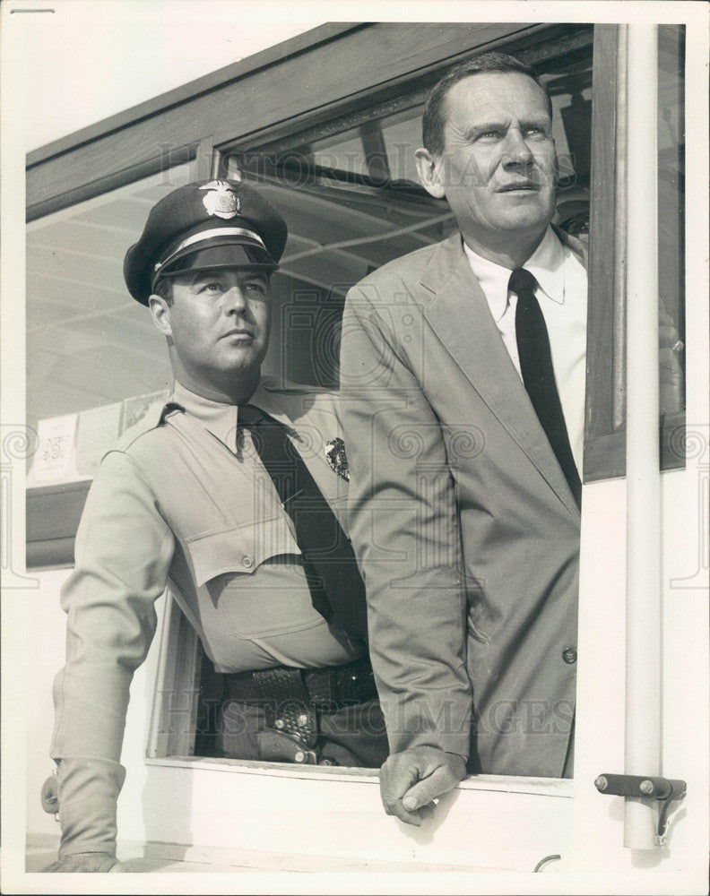 Undated Hollywood Actor Wendell Corey on TV Show Harbor Command Press Photo - Historic Images