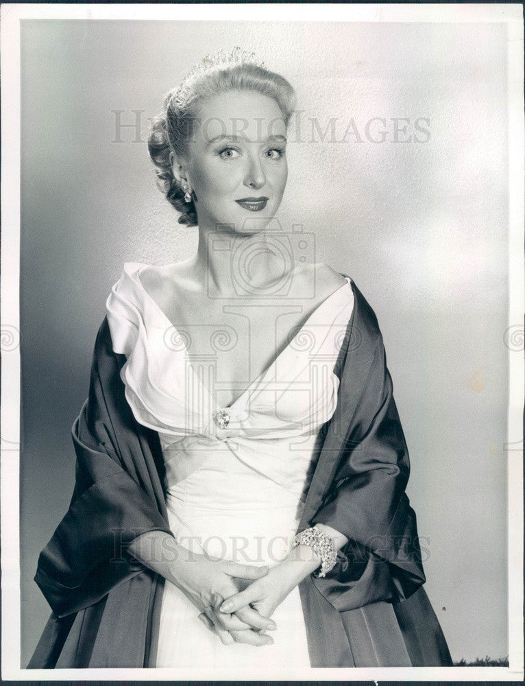 1956 Stage/Film/TV Academy Award Winning Actress Celeste Holm Press Photo - Historic Images