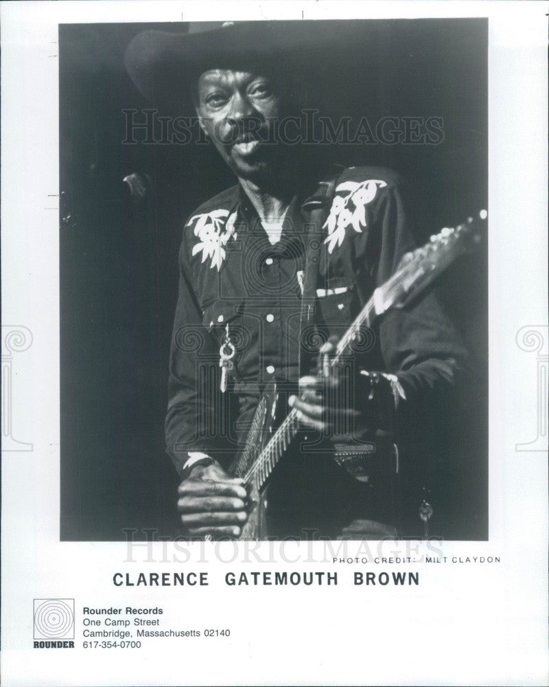 1992 Blues/Swing/Country/Cajun Musician Clarence Gatemouth Brown Press Photo - Historic Images