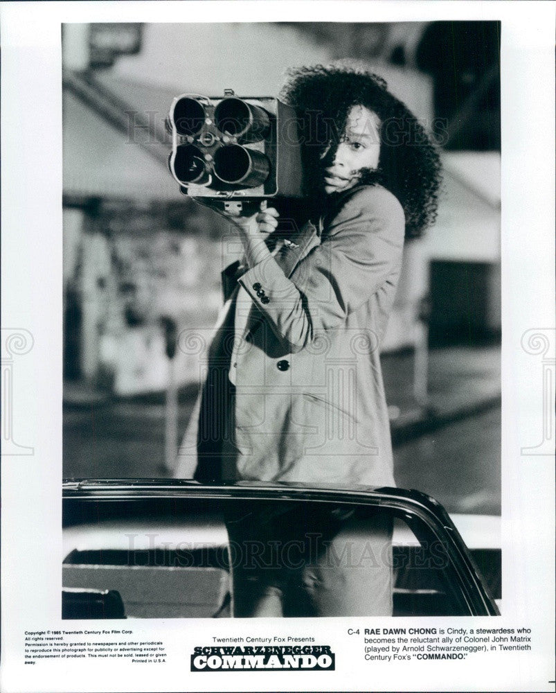 1988 Hollywood Actress &amp; Movie Star Rae Dawn Chong in Commando Press Photo - Historic Images