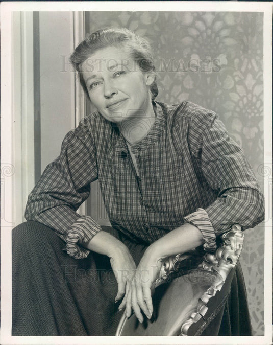 1964 Actress Virginia Christine TV Show Tales of Wells Fargo Press Photo - Historic Images