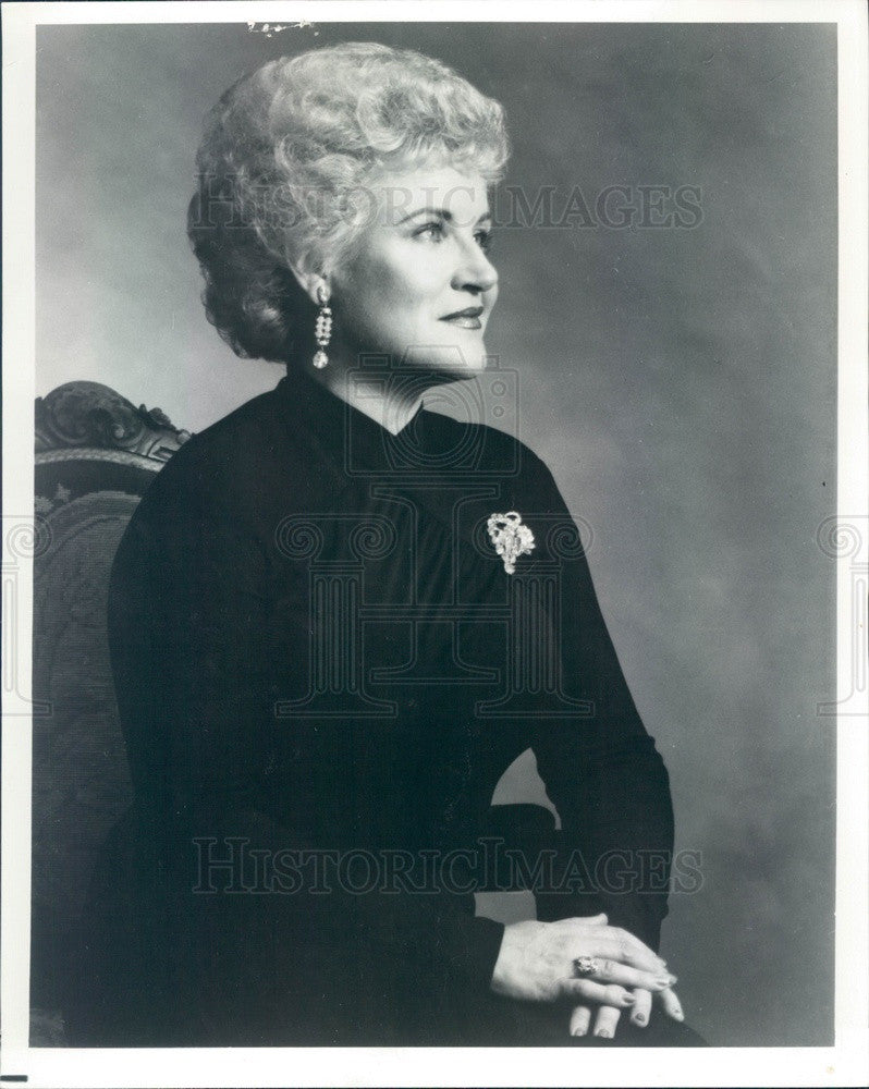 1981 Opera Singer Beverly Fernald Press Photo - Historic Images