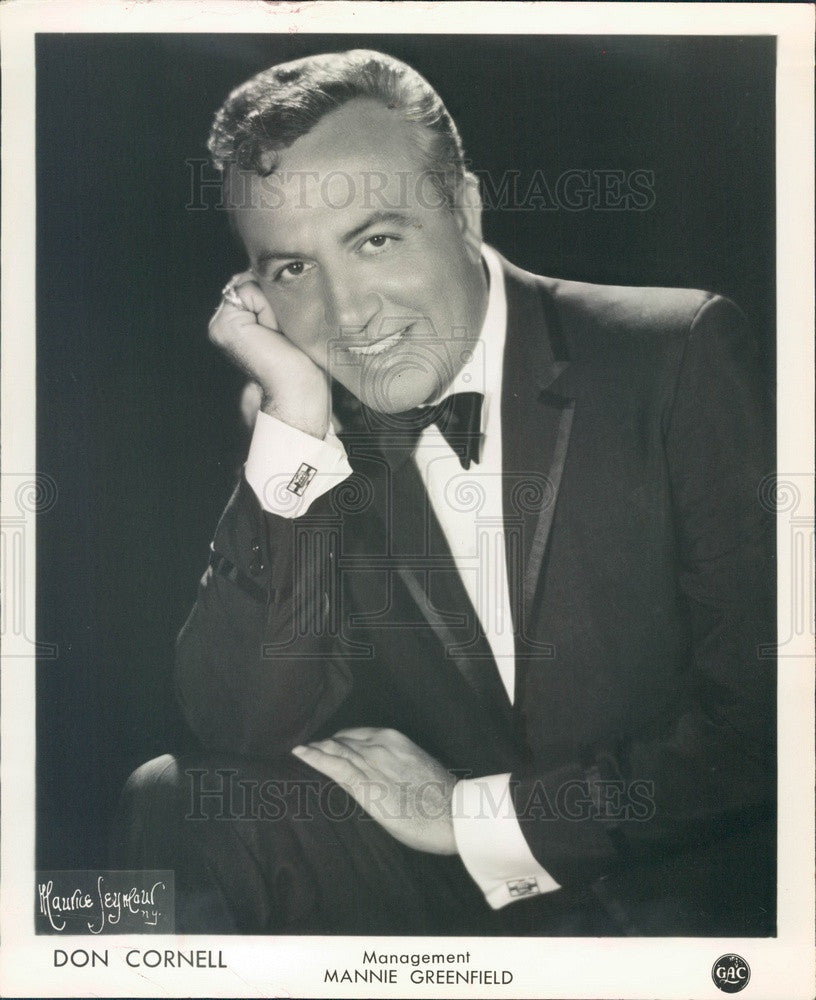 1963 Pop Singer Don Cornell Press Photo - Historic Images