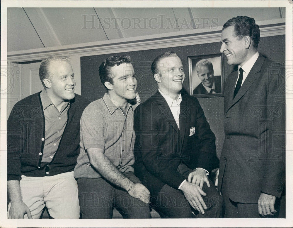 1961 Journalist Charles Collingwood & Bing Crosby's Sons Phillip Press Photo - Historic Images