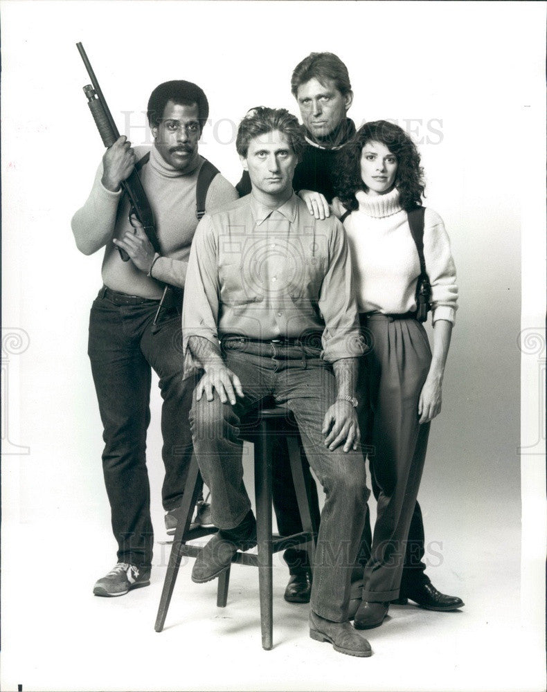 1987 Actors Joseph Cortese, Steven James, Jack Youngblood Press Photo - Historic Images