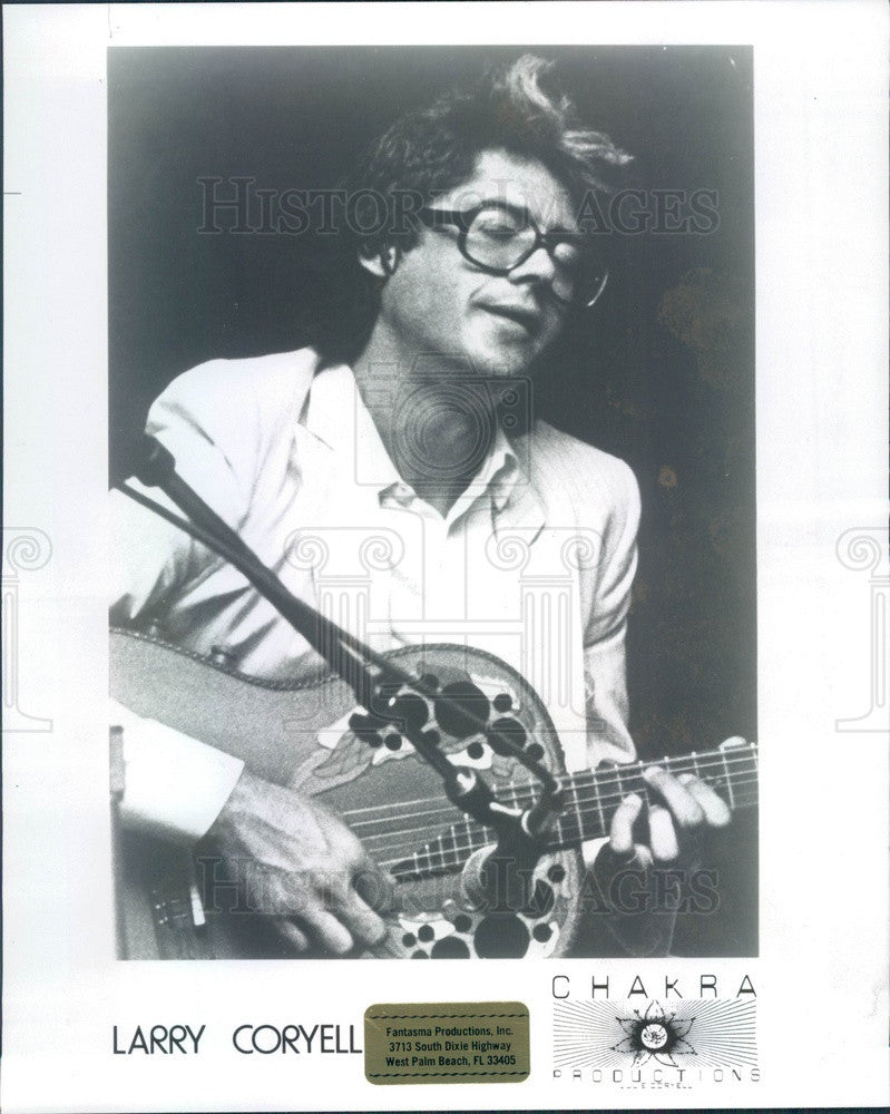 1984 Fusion Guitarist Larry Coryell Press Photo - Historic Images