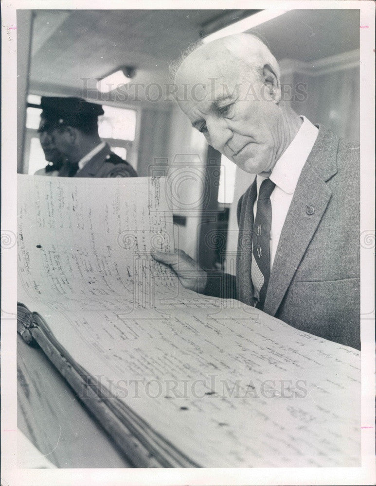 1959 St. Pete FL, American Legion Post 14 Organizer George Coslick Press Photo - Historic Images