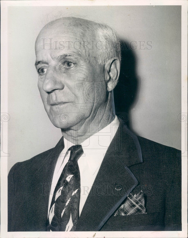 1954 St. Pete FL, American Legion Post 14 Organizer George Coslick Press Photo - Historic Images