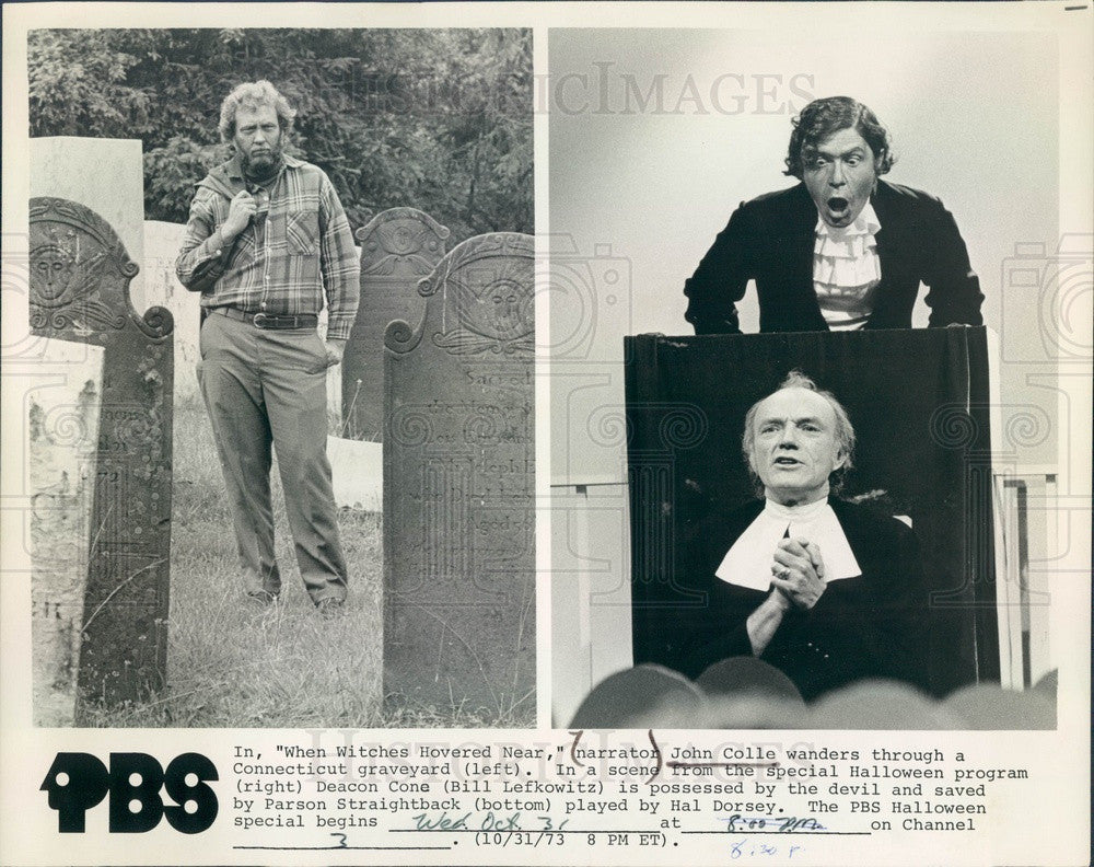 1973 Actors John Colle, Bill Lefkowitz, Hal Dorsey Press Photo - Historic Images
