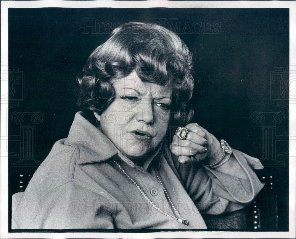1976 British Actress Hermione Baddeley from TV Show Maude Press Photo - Historic Images