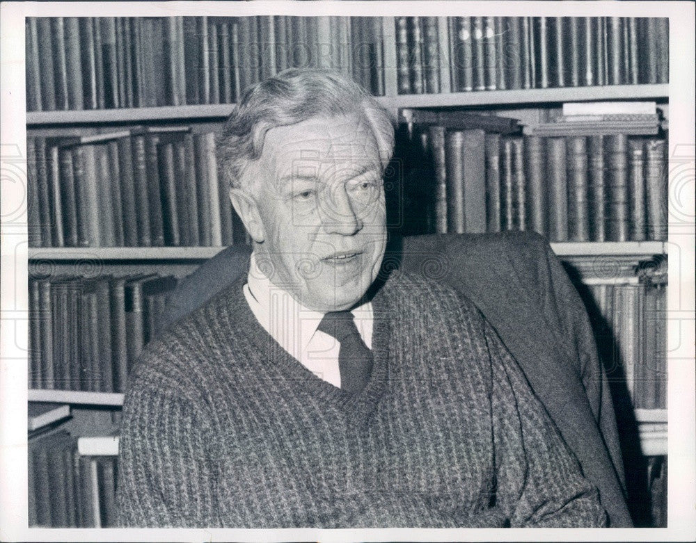 1968 British Poet &amp; Novelist Cecil Day-Lewis Press Photo - Historic Images
