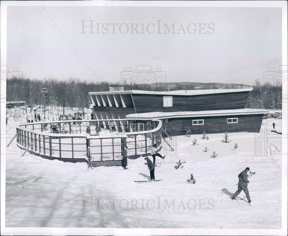 1957 Michigan, Boyne Mtn Ski Resort Press Photo - Historic Images