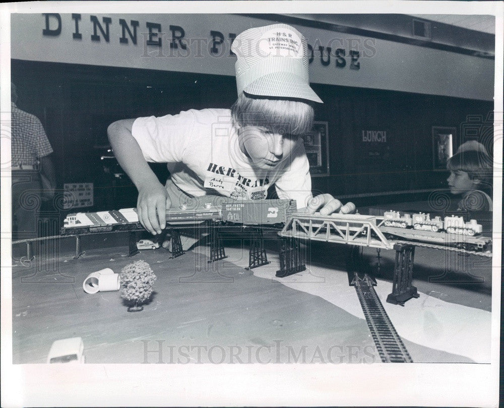 1980 St Petersburg, FL Gateway Mall Model Train Show, Andy Barre Press Photo - Historic Images