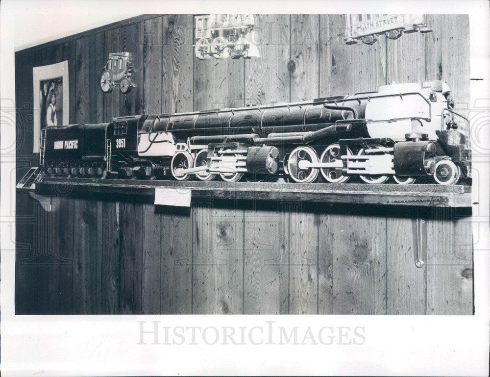 1980 Citrus Springs, Florida Union Pacific Locomotive Model Train Press Photo - Historic Images