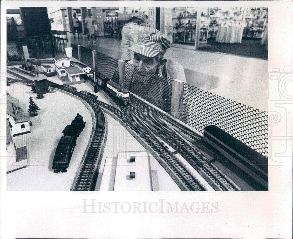 1979 St Petersburg, Florida Gateway Mall Model Train Show Press Photo - Historic Images