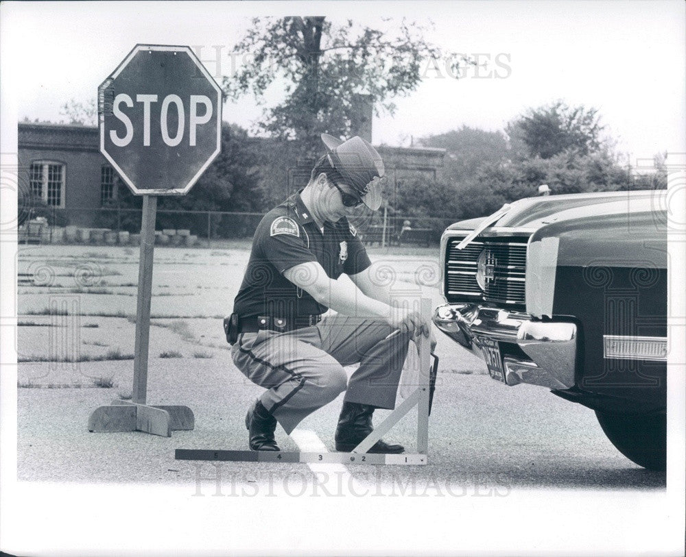 1969 Detroit, Michigan Teen Safe Driving Rodeo Press Photo - Historic Images