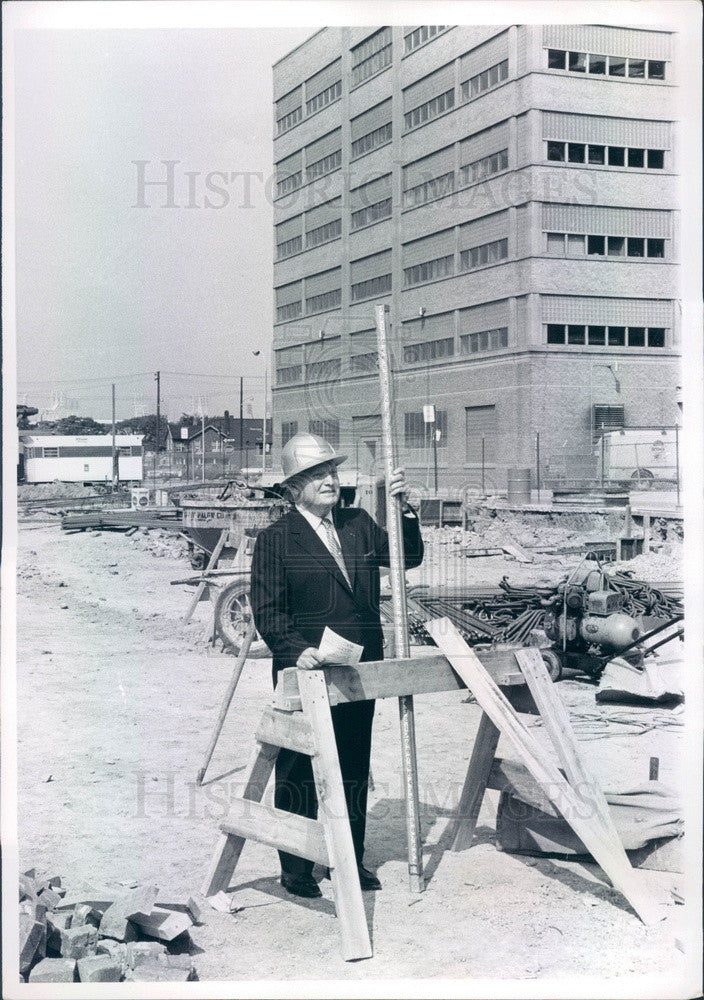 1971 Detroit, Michigan Edison President Walker Cisler Press Photo - Historic Images