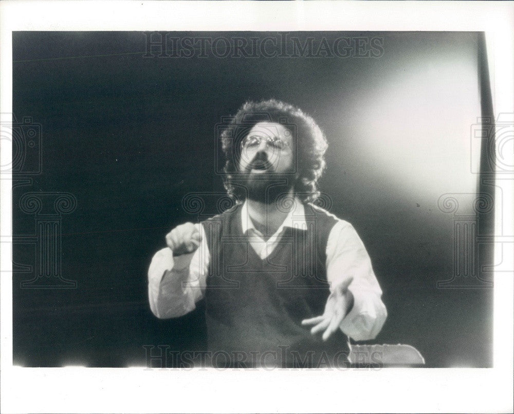 1986 Italian Conductor Giuseppe Sinopozi Press Photo - Historic Images
