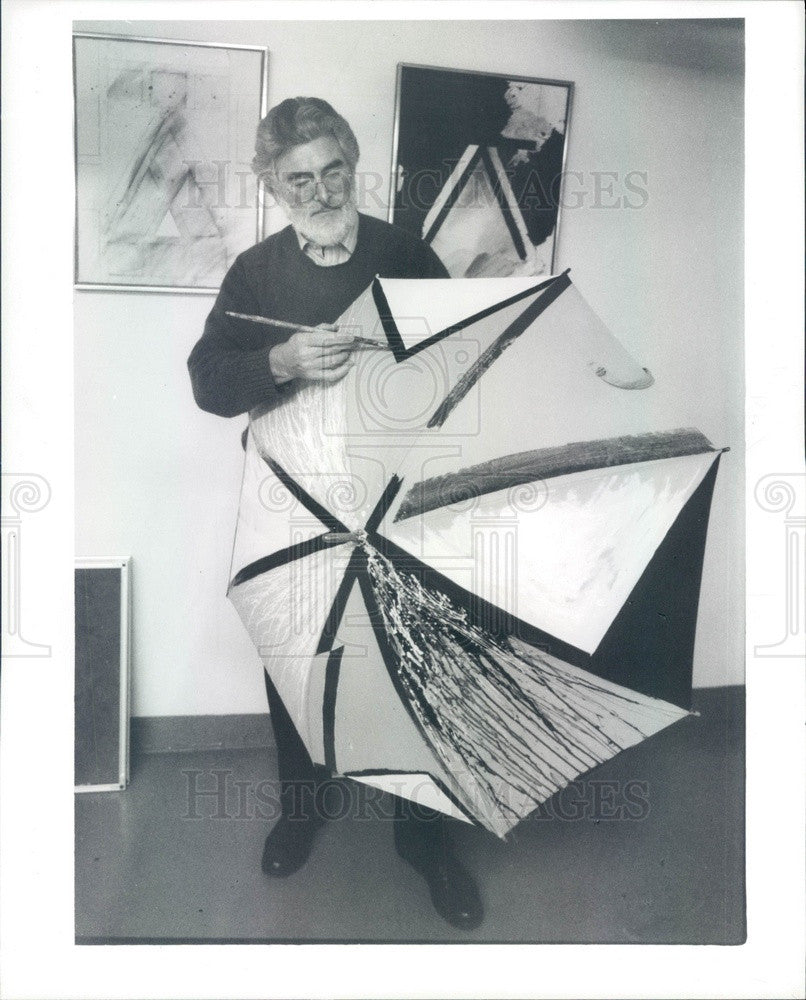 1986 Bloomfield Hills, MI Cranbrook Art Academy President Roy Slade Press Photo - Historic Images