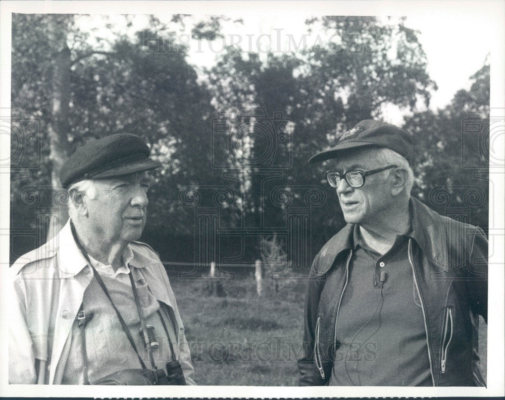 1988 Newscaster Walter Cronkite & Malcolm Forbes Press Photo - Historic Images