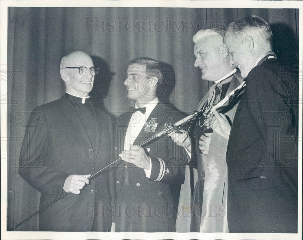 1966 Chicago, Illinois Loyola University President Rev James Maguire Press Photo - Historic Images